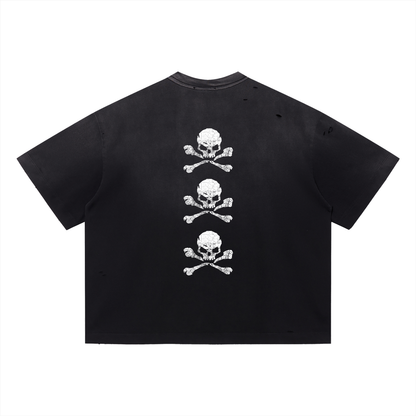 Vintage shirt,t-shirt,Washed,Distressed,Black