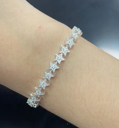 .925 Silver Star Bracelet